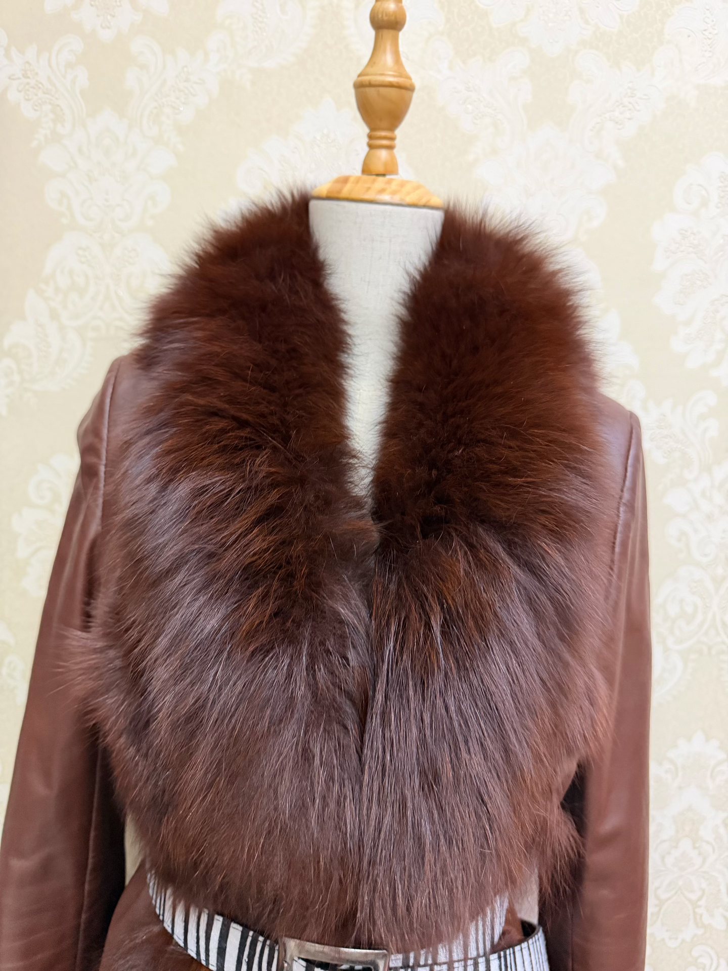 Vintage Brown Genuine Fur Coat