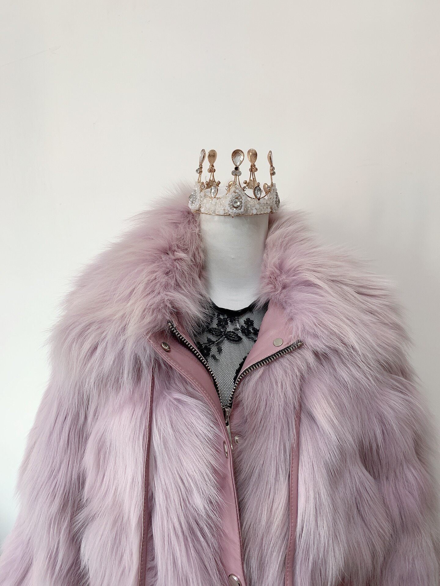 Vintage Purple Fur Coat