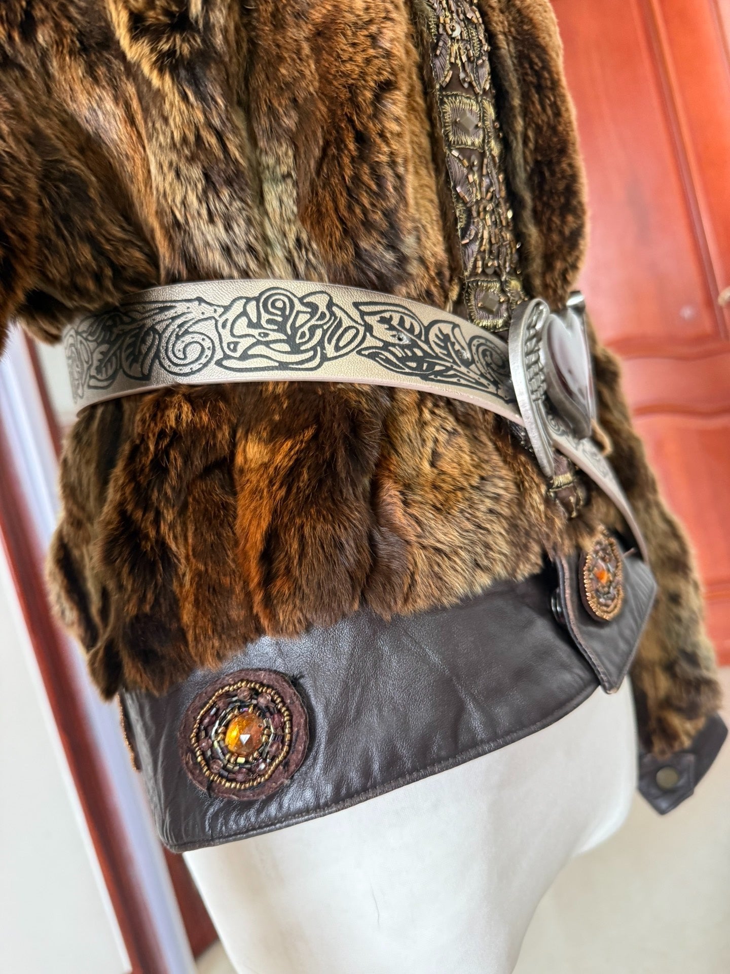 Vintage-style fur coat