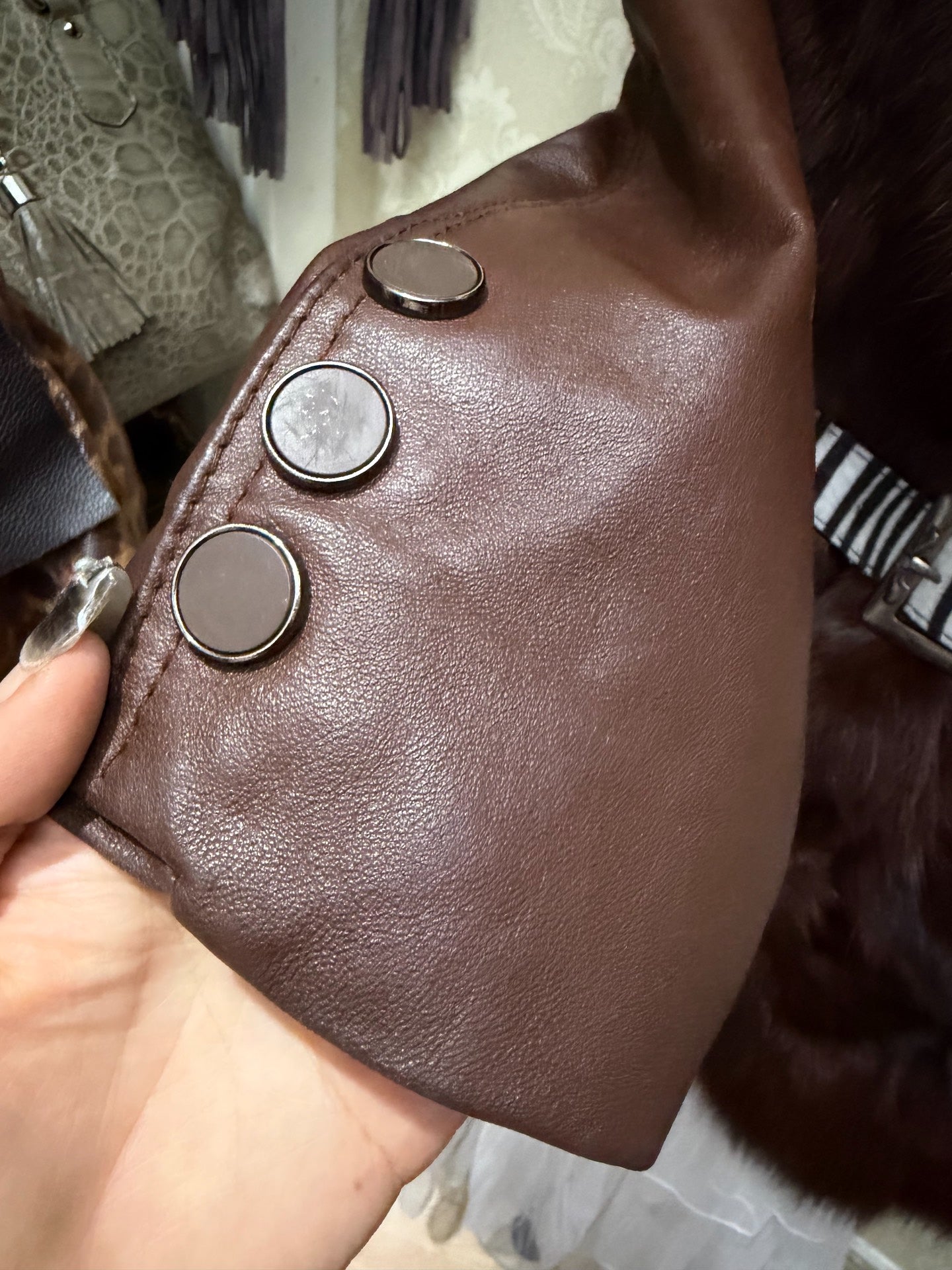 Vintage Brown Genuine Fur Coat