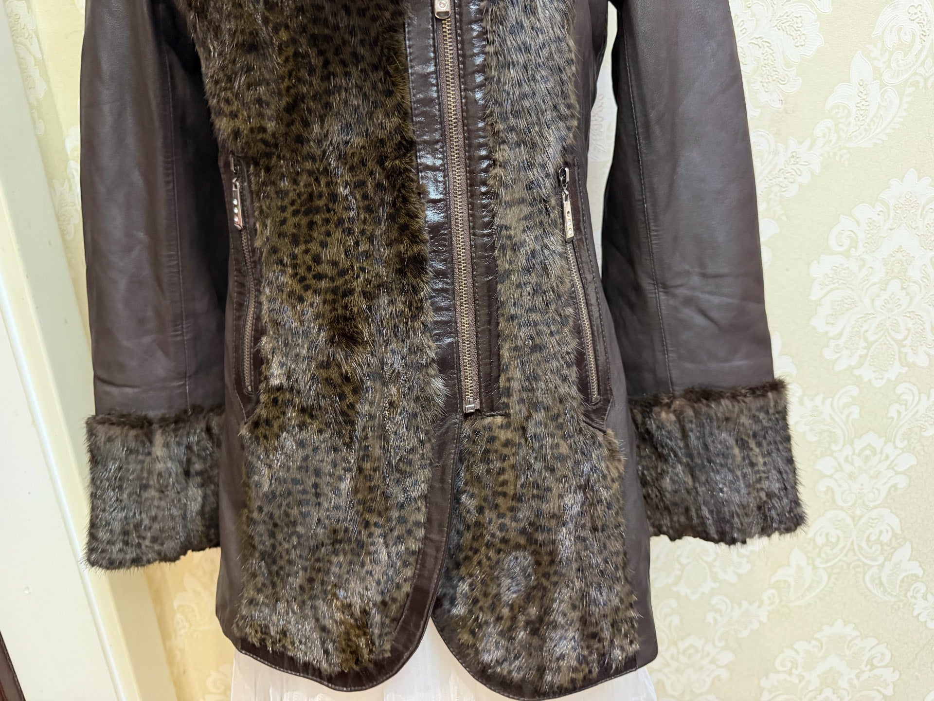 Vintage Brown Genuine Fur Coat