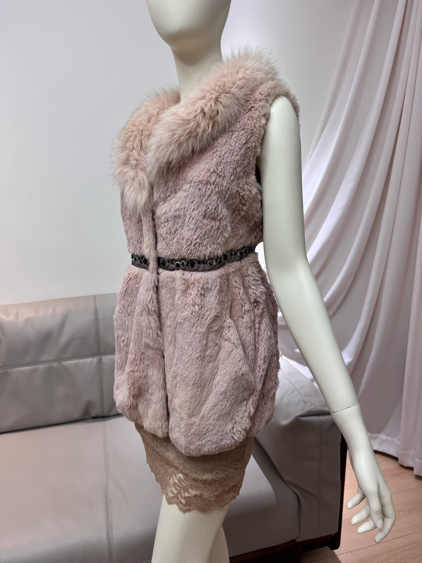 Vintage genuine fur vest