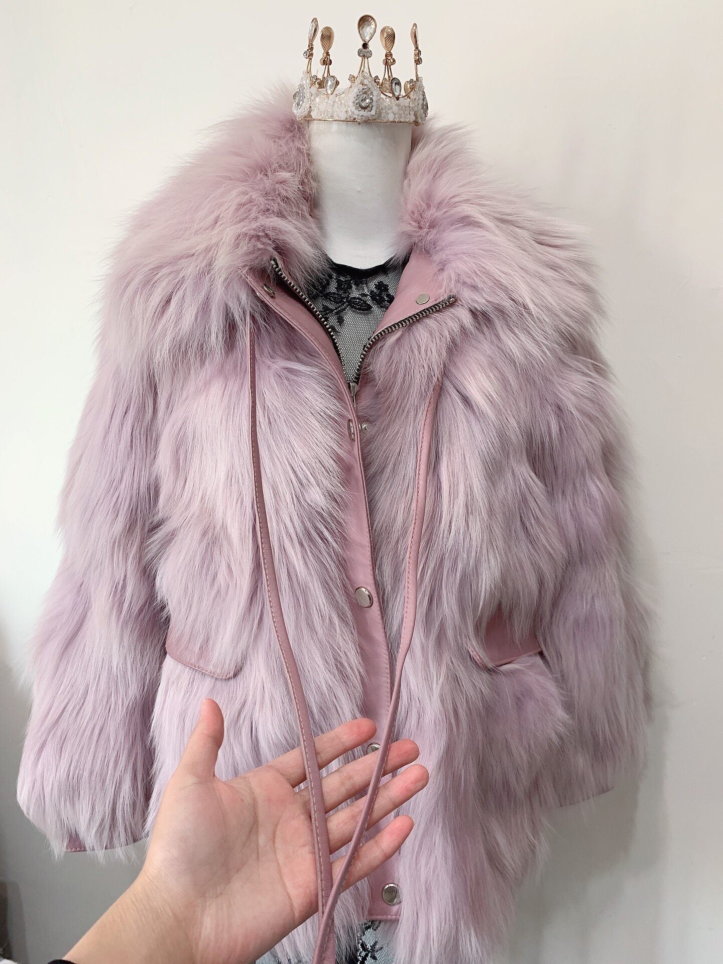 Vintage Purple Fur Coat