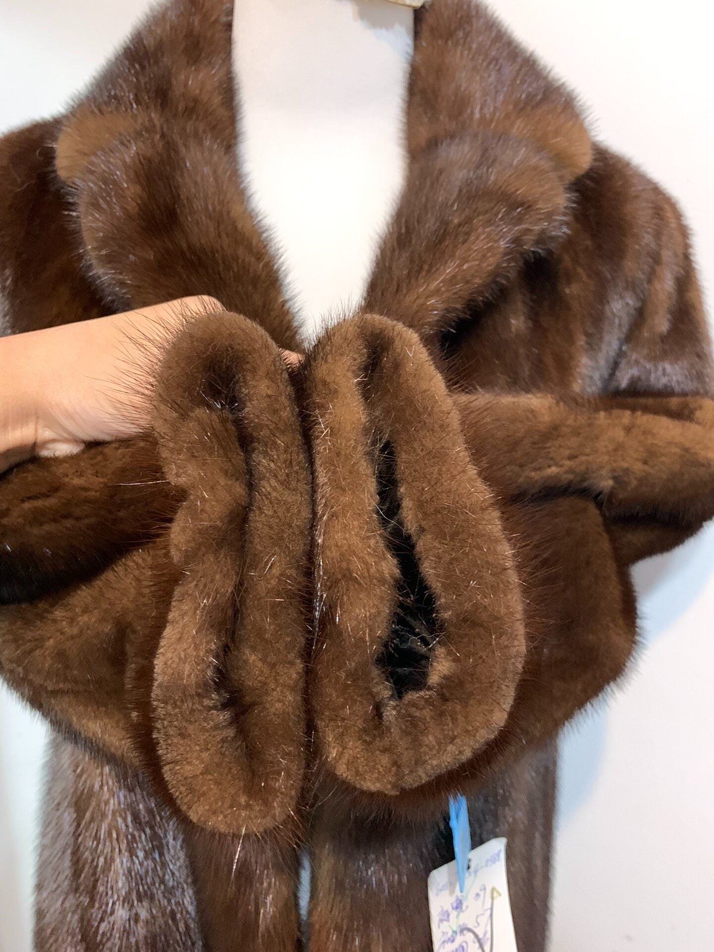 Vintage Dark Brown Genuine Fur Coat
