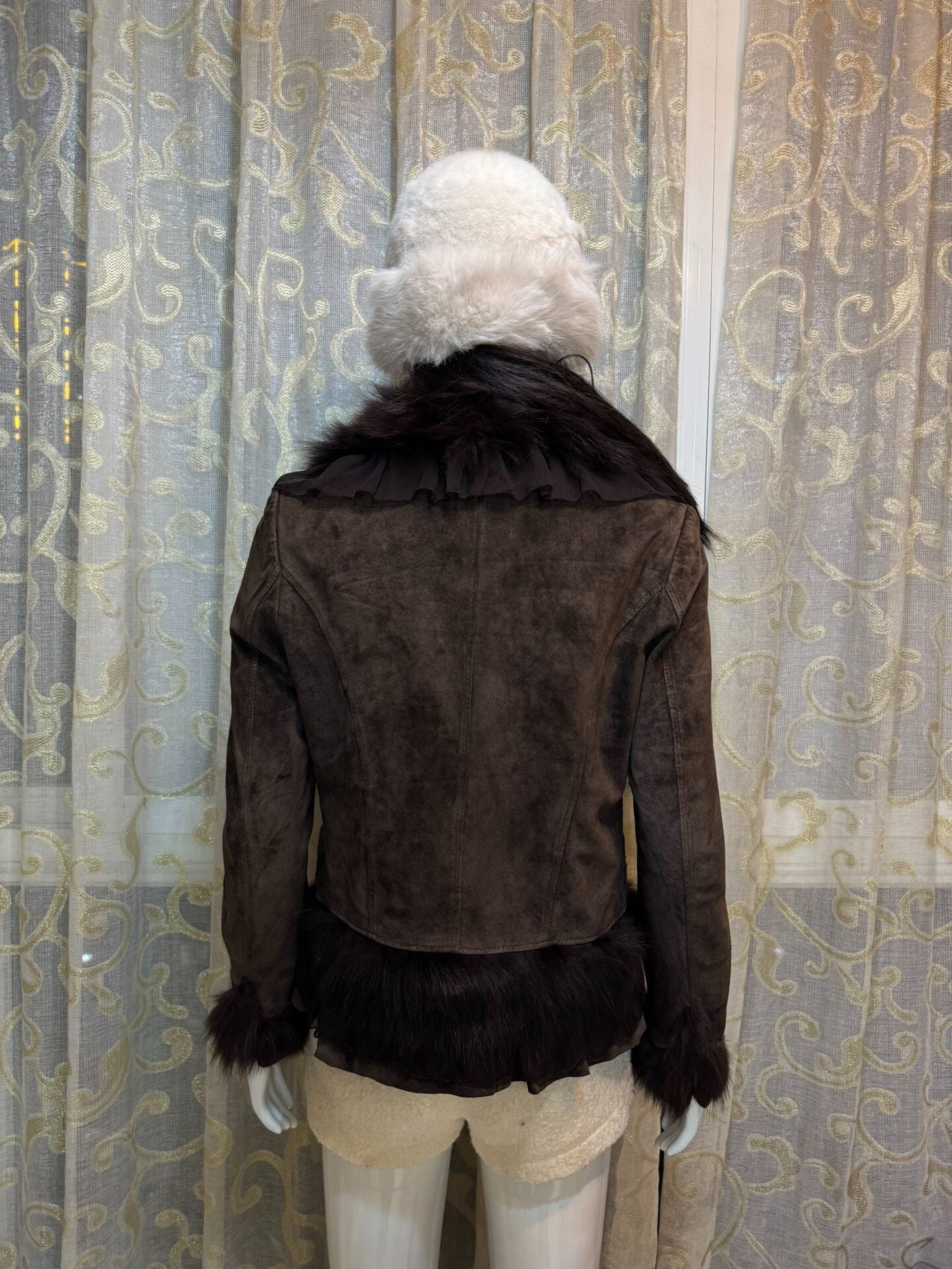 Vintage Dark Brown Genuine Fur Coat
