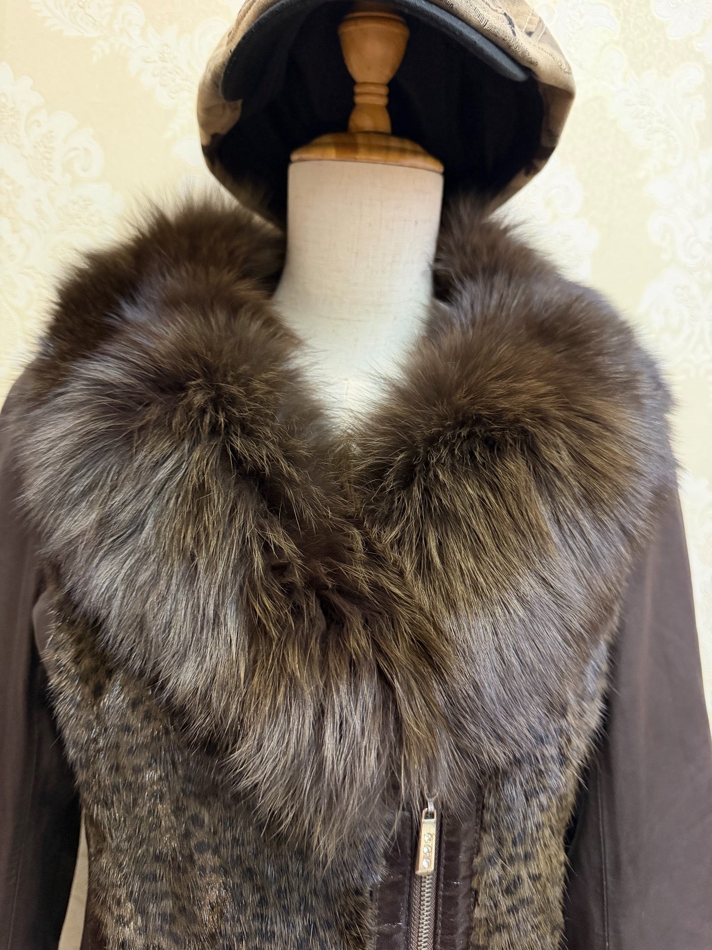 Vintage Brown Genuine Fur Coat