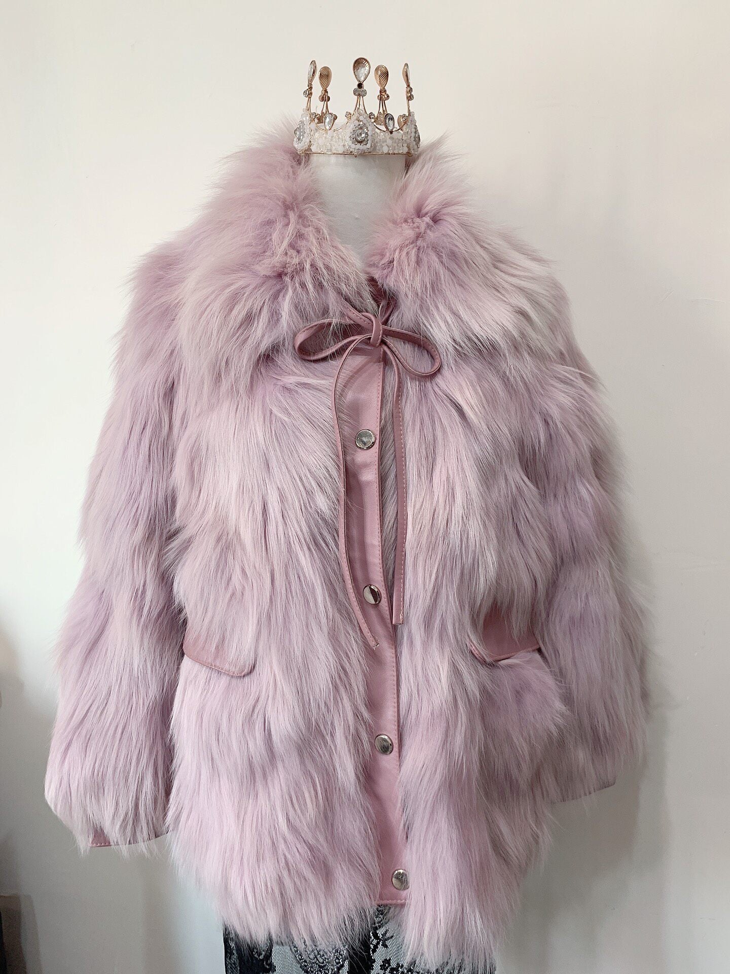 Vintage Purple Fur Coat