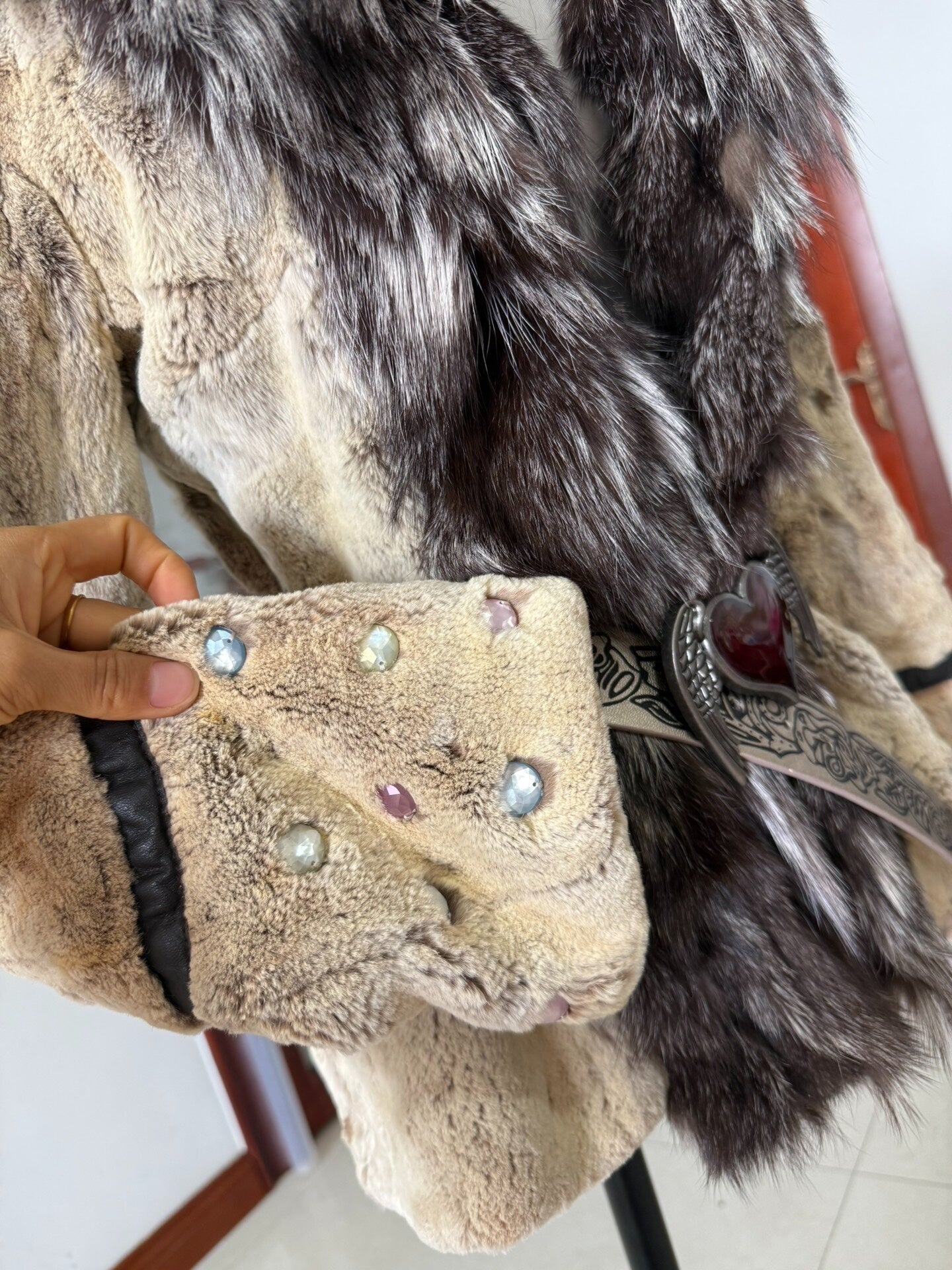 Italian vintage  genuine  fur coat
