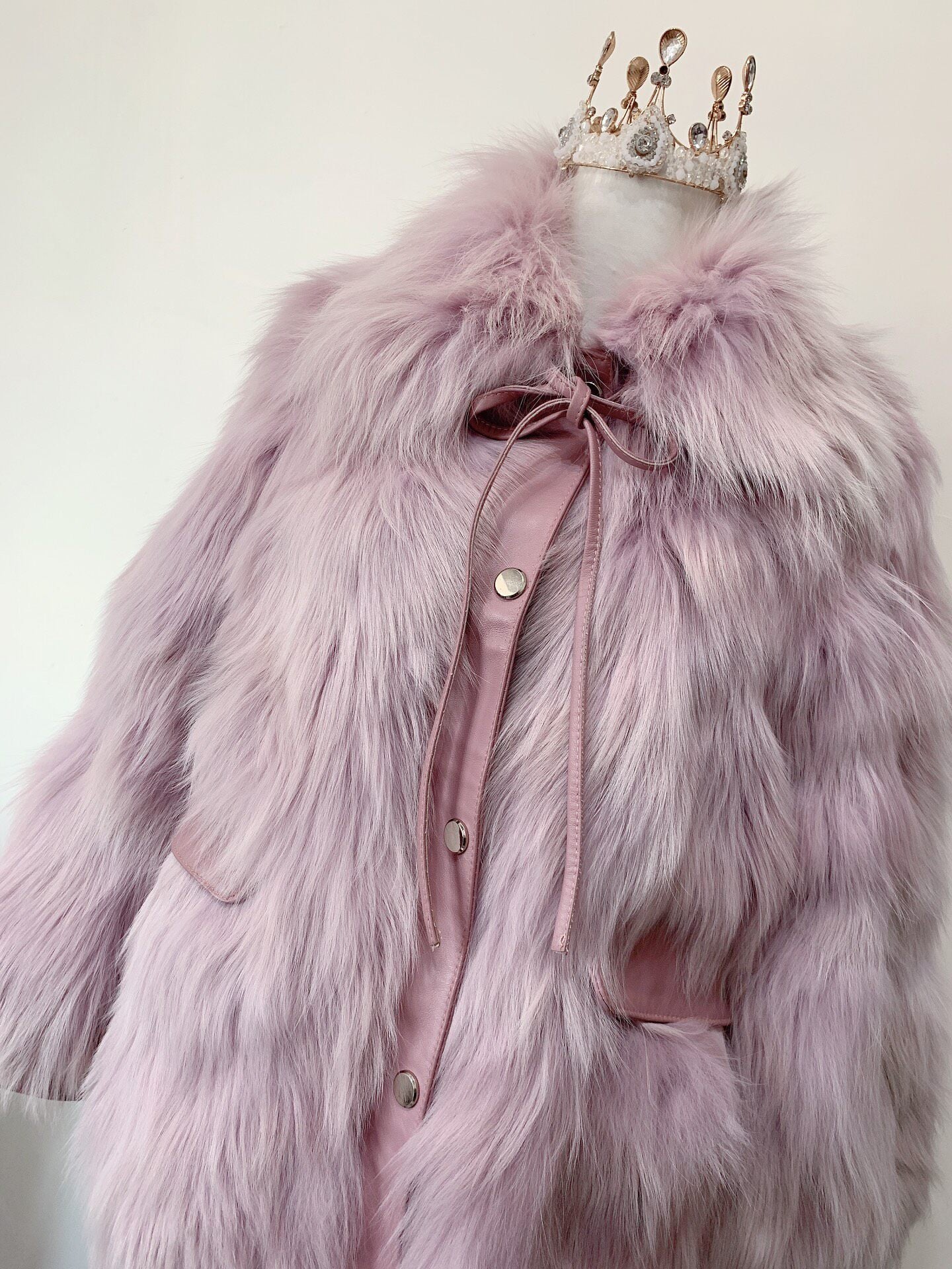 Vintage Purple Fur Coat