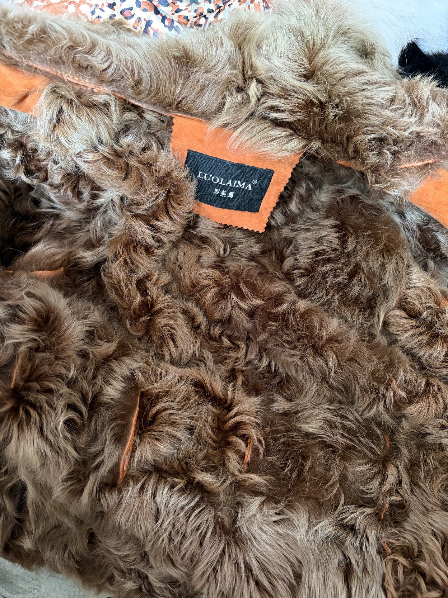 Vintage genuine fur and leather coat