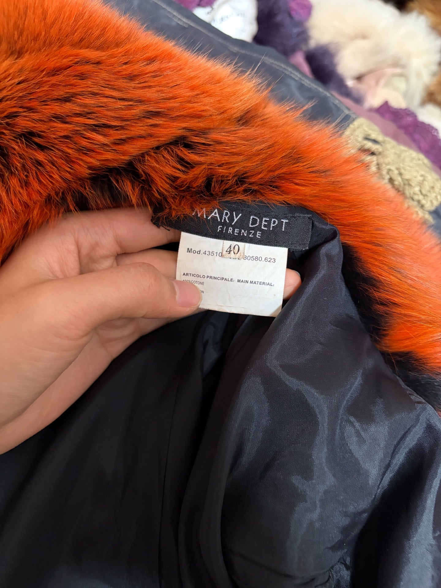 Vintage genuine fur short jacket