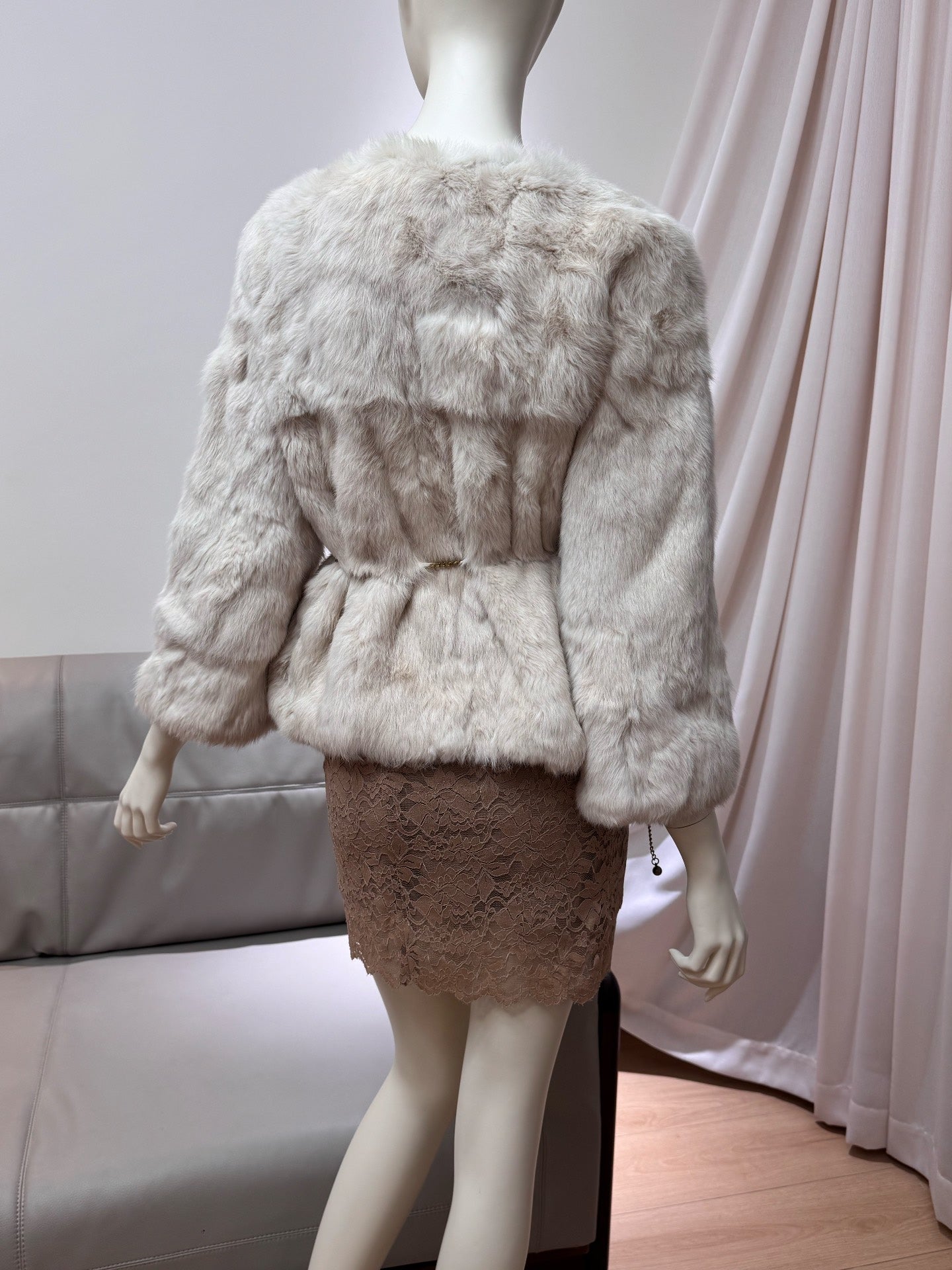 Vintage apricot fur coat