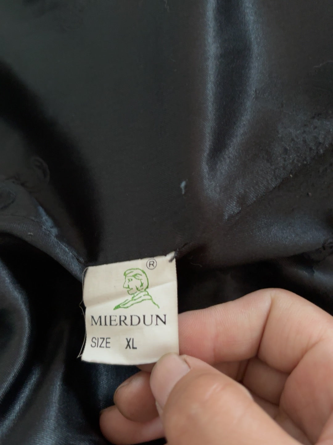 Vintage genuine leather long coat
