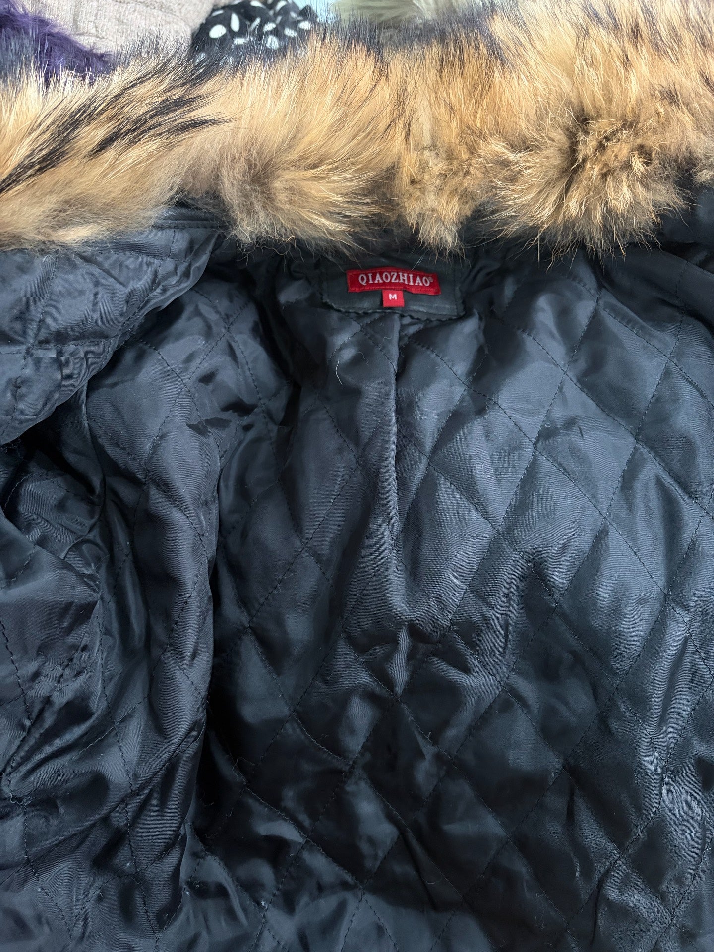 Vintage genuine fur and leather coat