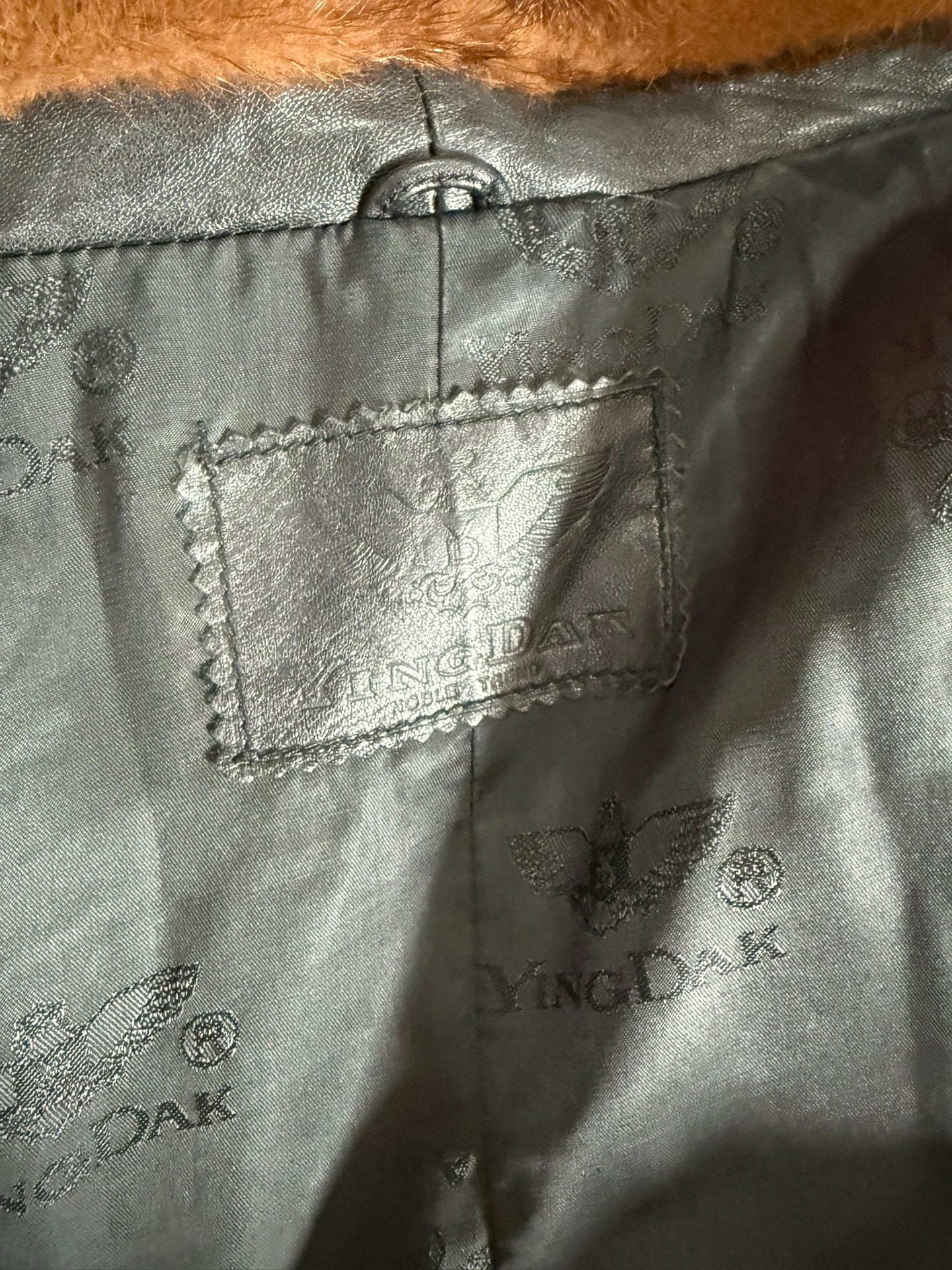 Vintage black genuine leather jacket