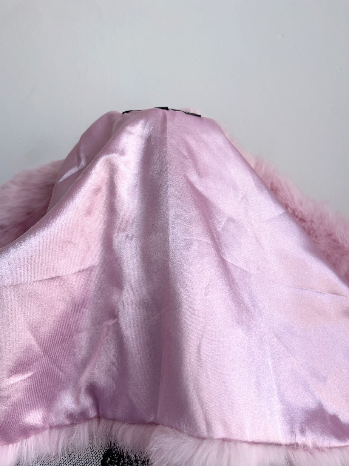 Vintage Pink Genuine Fur Coat