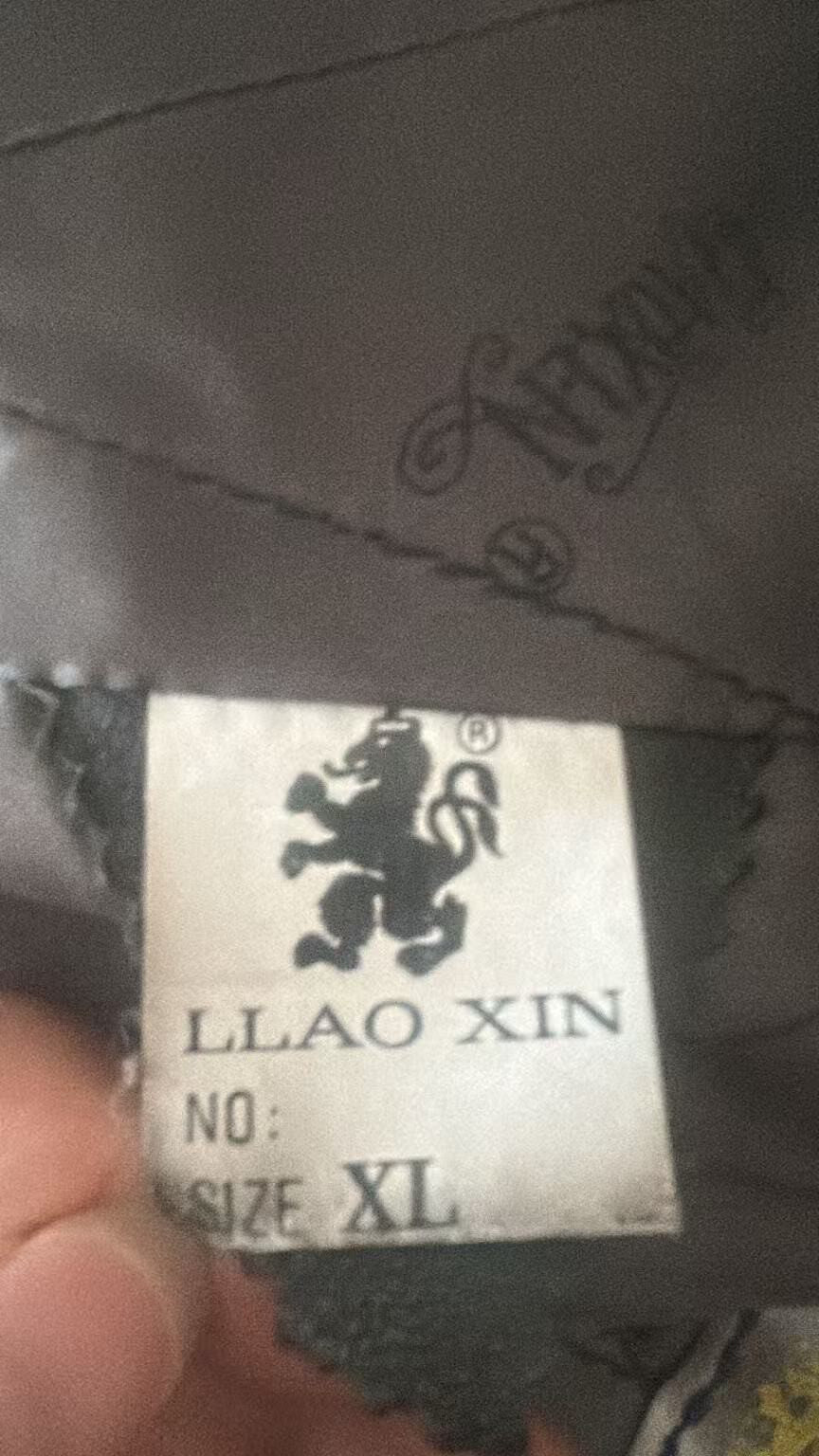 Vintage genuine leather long coat