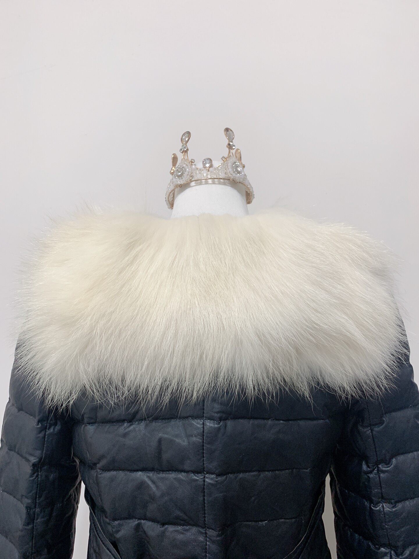 Vintage Black Genuine Fur Coat