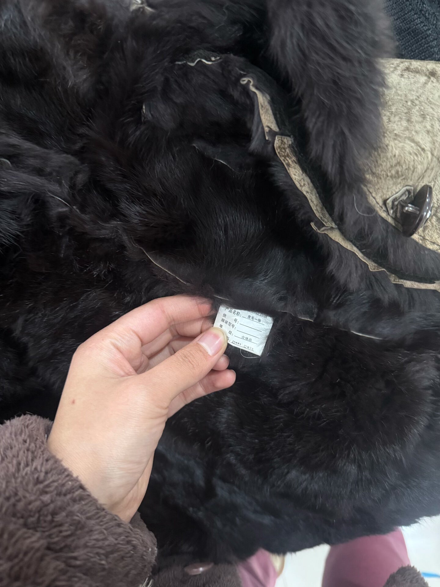Vintage mid-length genuine fur coat