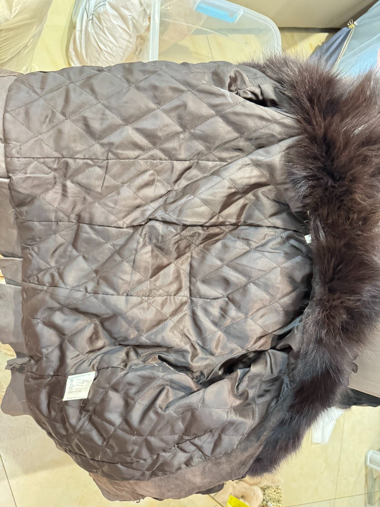 Vintage Dark Brown Genuine Fur Coat
