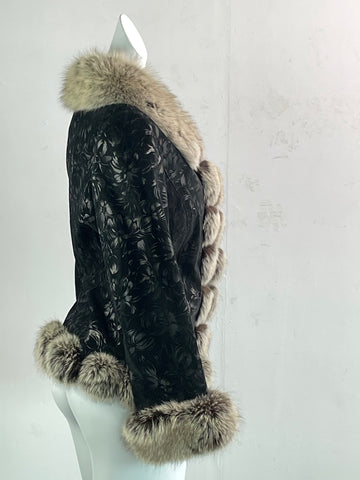 Black Genuine Fur Coat