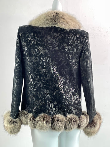 Black Genuine Fur Coat