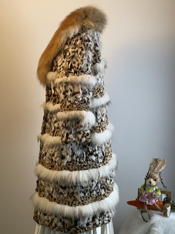 Leopard Genuine Fur Coat