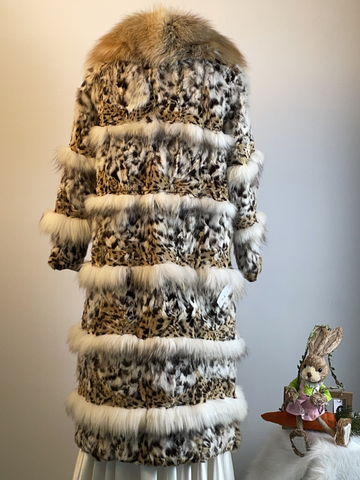 Leopard Genuine Fur Coat