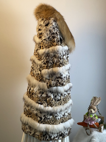 Leopard Genuine Fur Coat