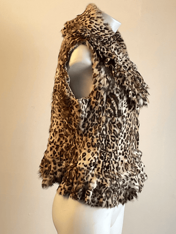 Vintfur Leopard Genuine Fur Coat ccp5 Figure on the right