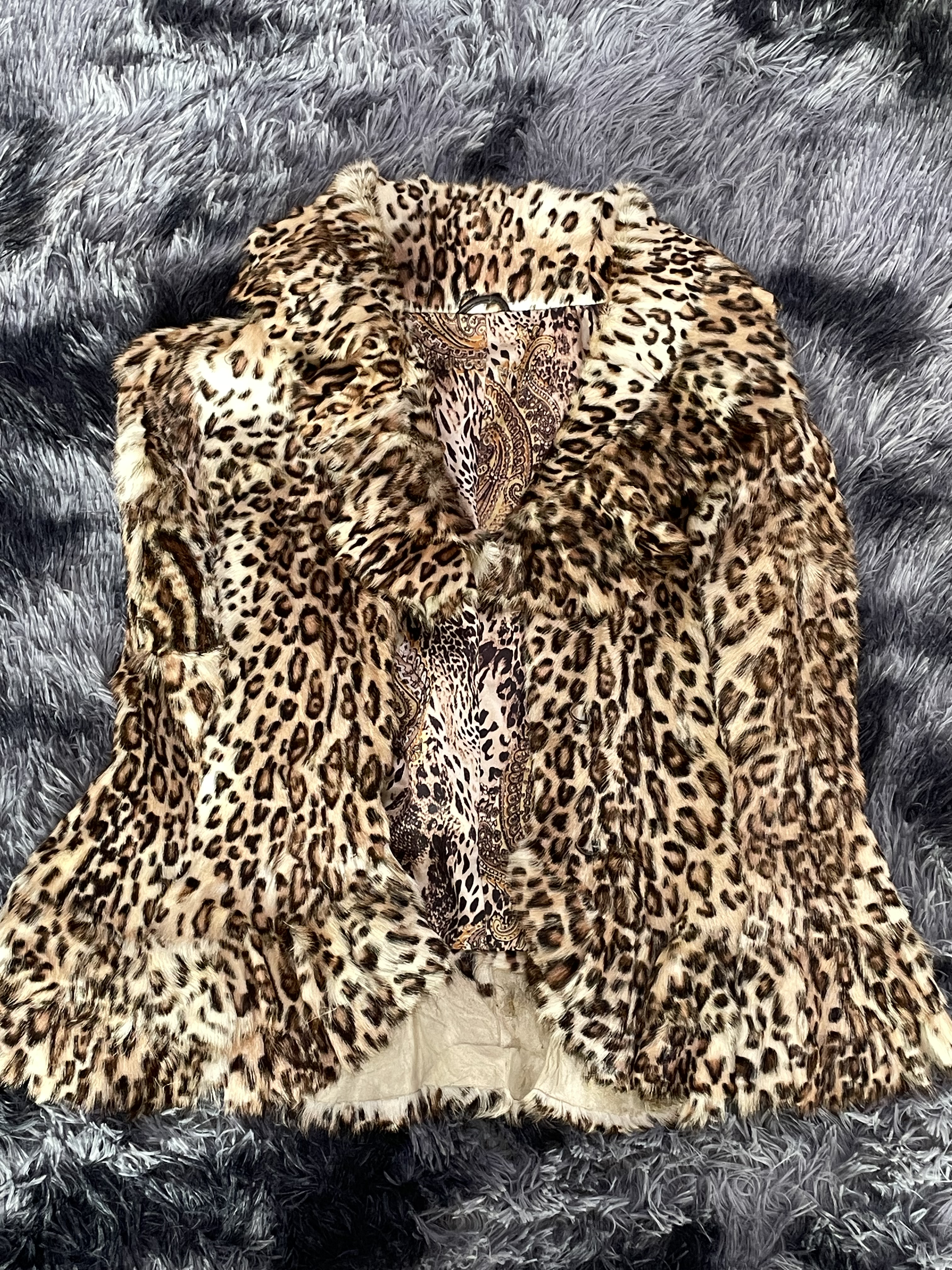 Vintfur Leopard Genuine Fur Coat ccp5 detail 1