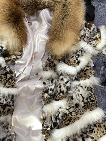 Leopard Genuine Fur Coat