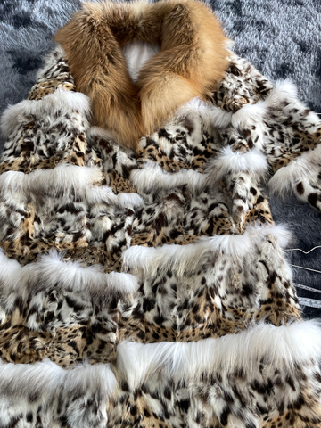 Leopard Genuine Fur Coat