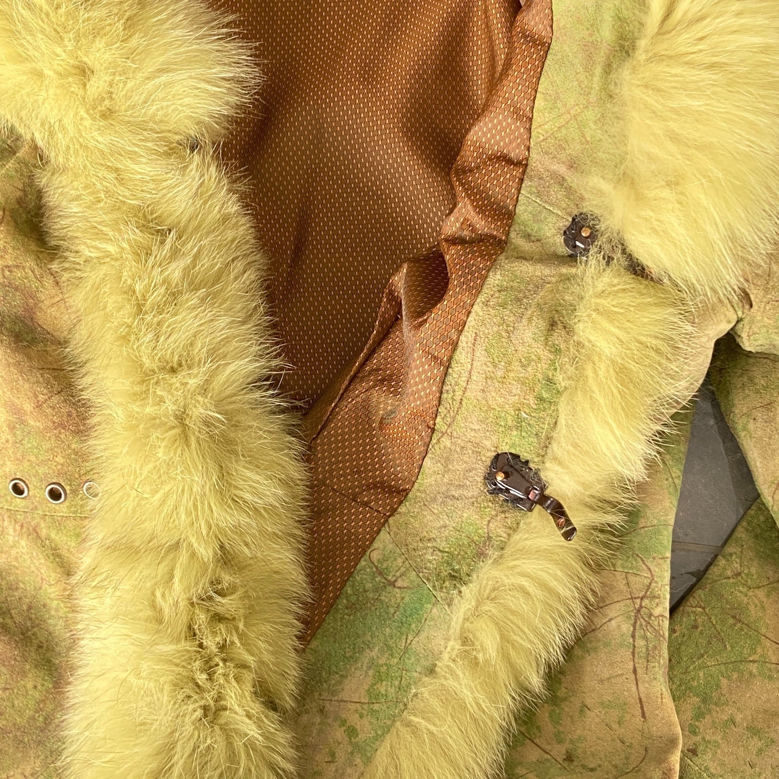 Y2K Green Suede Jacket with Faux Fur Trim (Women’s M)